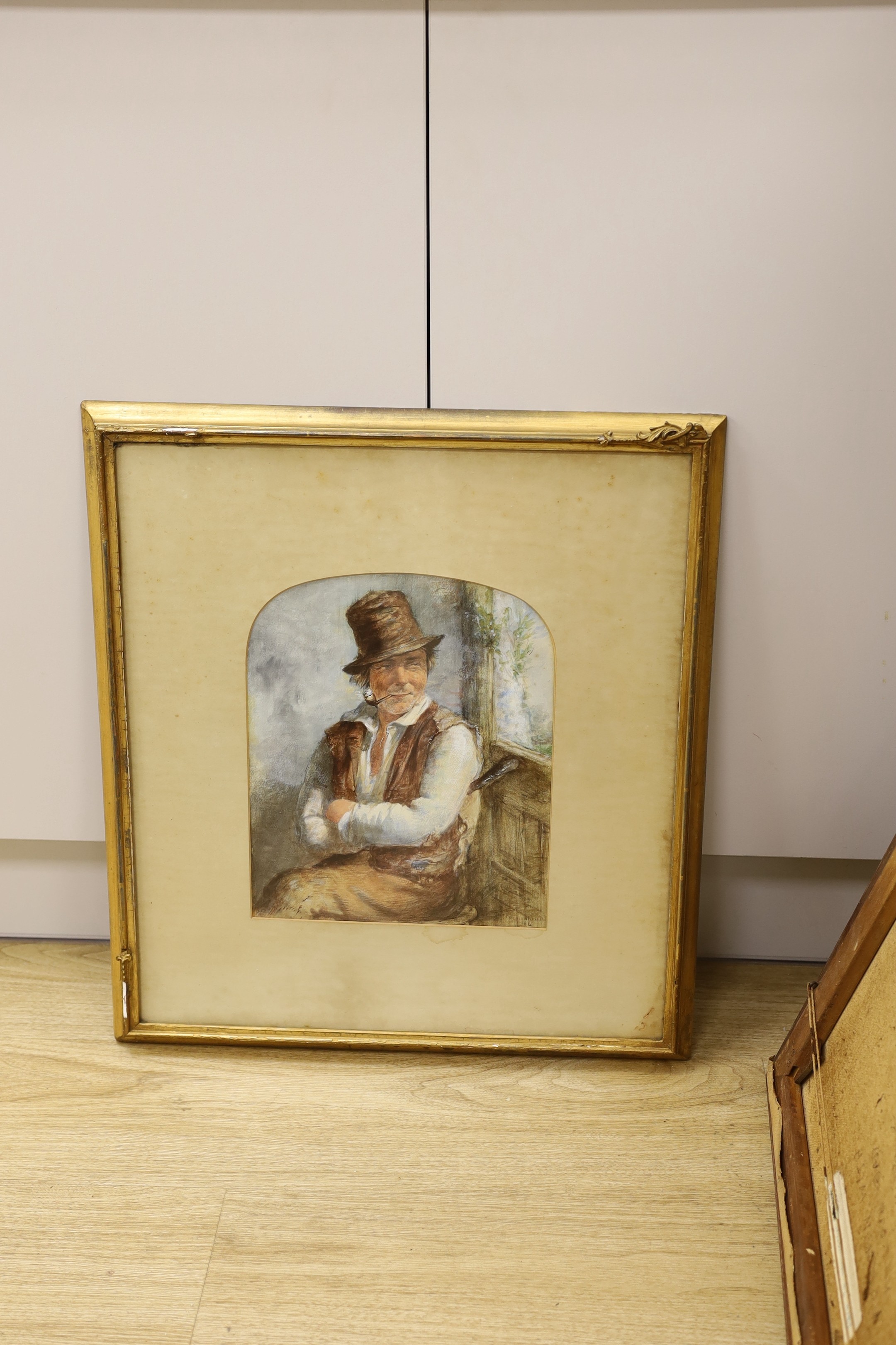 James Drummond (1816-1877), watercolour, Portrait of a country gentleman, signed and dated 1866, 31 x 25cm